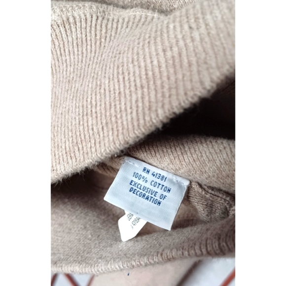 Polo by Ralph Lauren Men's Cotton Knit Sweater with Navy Blue Pony Logo - Picture 7 of 8